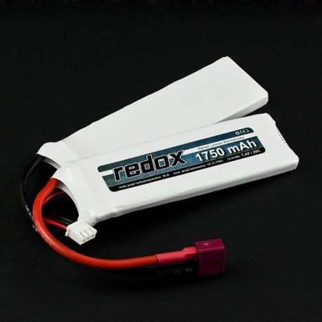 Redox ASG 1750 mAh 7,4V 20C (rozdzielony) (1+1) - pakiet LiPo