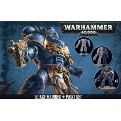 Zestaw farbek i figurek Citadel - Space Marines Paint Set 60-11 - Warhammer 40000