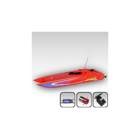 Łódź elektryczna Madcat OBL Combo Plus ARTR (czerwona) - Thunder Tiger