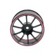 Aluminiowe koło sterujące do aparatury M12 / M12S (czerwone) - SANWA